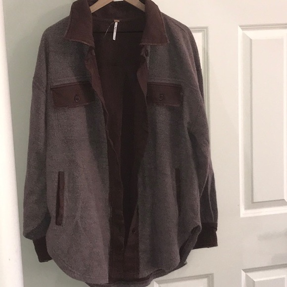 NWOT Free People Ruby Shacket Shirt Jacket Size Medium Date Night Size M Z184-42 - Picture 5 of 9